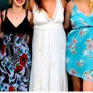 Chelsea & Violet Boho White Maxi Dress